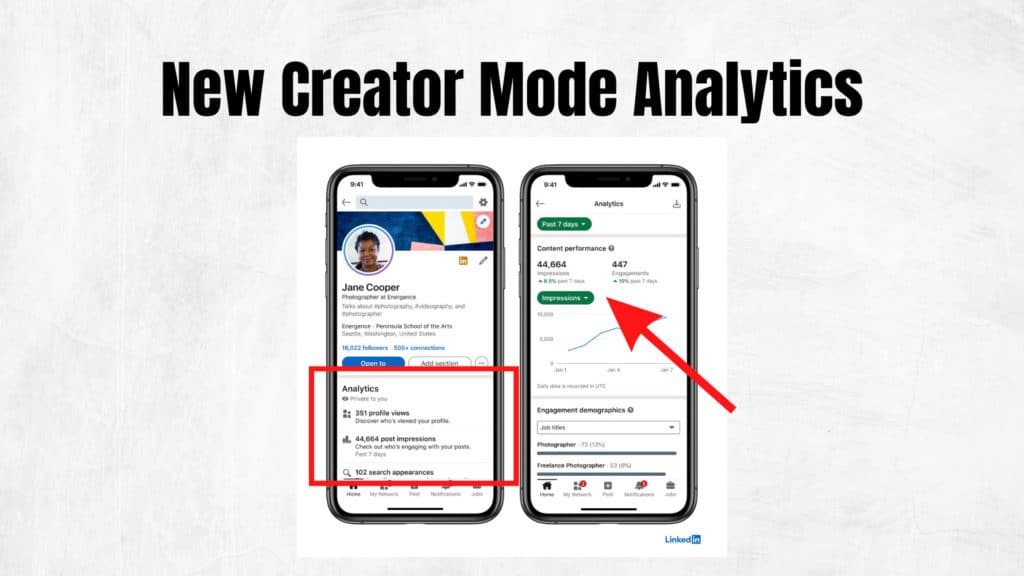 Creator Mode Analytics