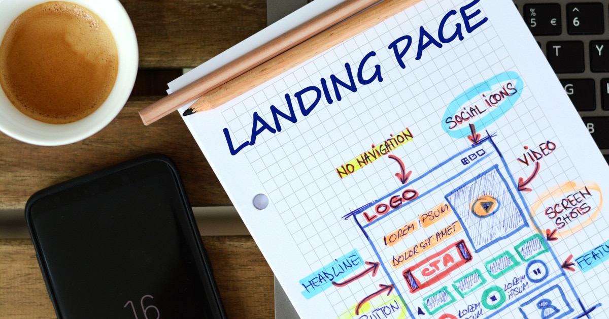 creating a landing page