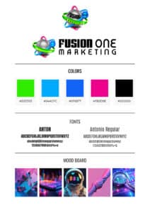 Branding Kit Example by Fusion One Marketing